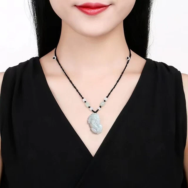 Natural Grade A Jade Jadeite Lucky Best Gift Mythical Beast Pixiu 貔貅 Pendant