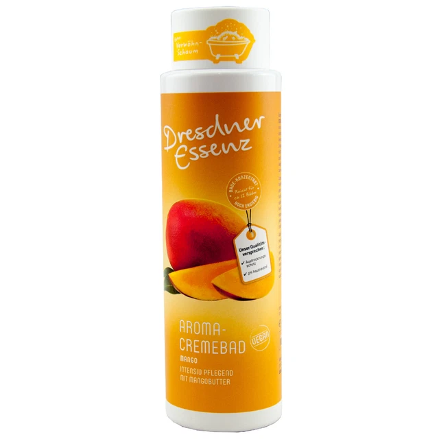 DRESDNER ESSENZA AROMA BAGNO CREMA MANGO 1x 400ml - vegano - pH neutro - per 12 bagni