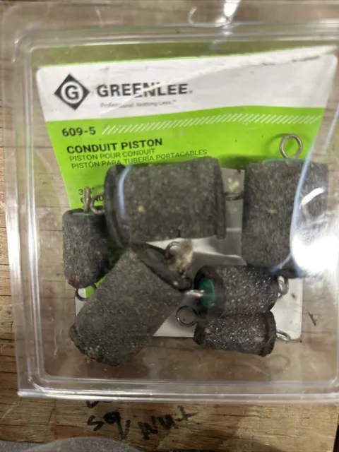 Greenlee 609-5 Foam Green 3/4 in. Flexible Conduit Piston 6.5 L in.