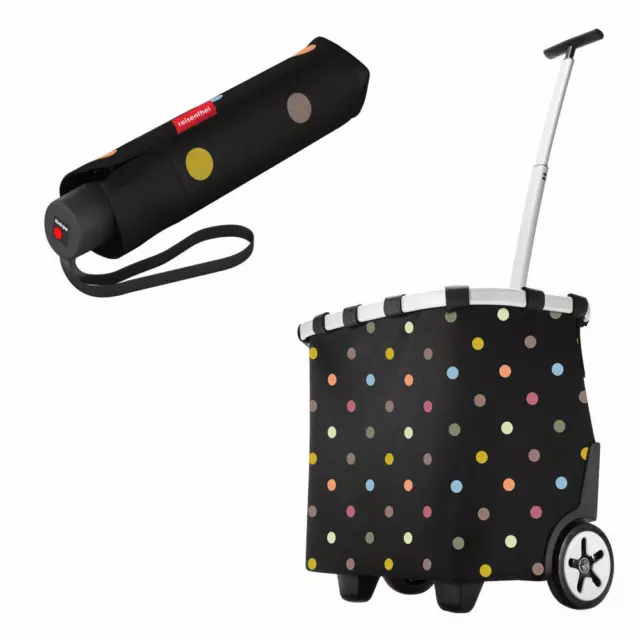reisenthel Einkaufstrolley carrycruiser Set mit umbrella pocket classic Dots