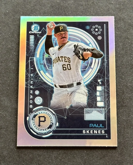 PAUL SKENES 2024 Bowman Chrome AI Prospect Card BAI15 RC Pittsburgh