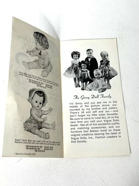 1950’S GINNY VOGUE Doll Club News Catalog Vtg Pamphlet 1950s “Hi I’m ...