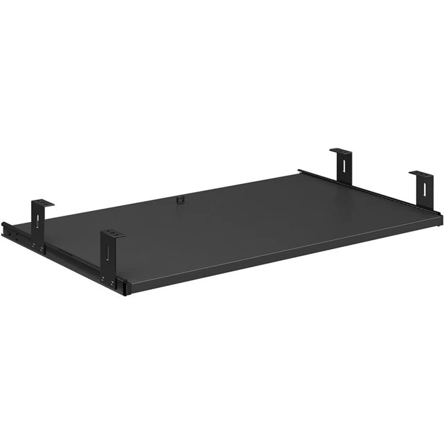 Sauder Affirm Engineered Wood Computer Desk Keyboard Shelf in Black
