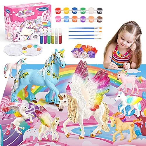 MDINGTD Licorne Fille 3-10 Ans, Cadeau Fille 3-10 Ans Kits De Loisirs Créatifs C