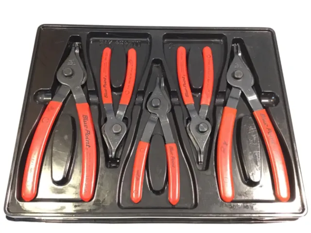 BLUE POINT by SNAP ON  PR405 5 Piece Convertible Snap Ring Plier Set With Tray