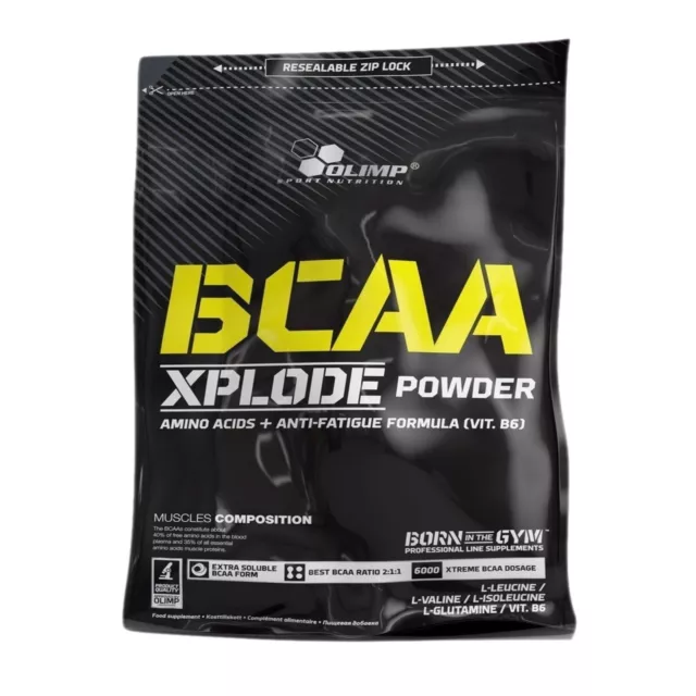 Olimp Bcaa Xplode Powder Glutamine Vitamin B6 Amino Acids 1000G Fruit Punch