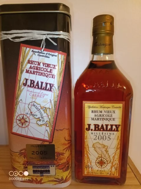 Rhum J. BALLY 2005 - AOC Rhum Vieux Martinique - 0.7 L / 43%