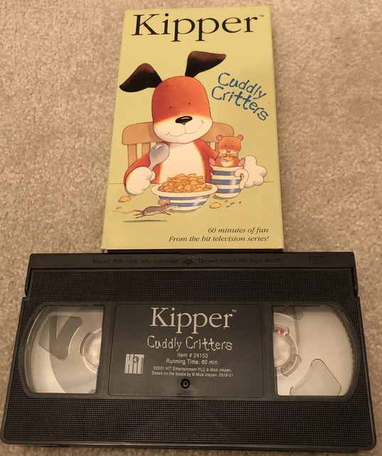 Kipper The Dog Cuddly Critters VHS 2001 Tiger, Pig, Kids TV Show Pets Animals