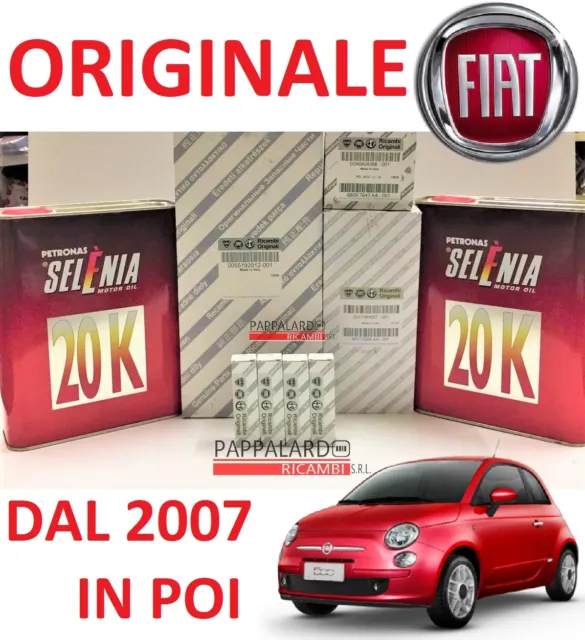 KIT TAGLIANDO FILTRI Originali + Olio + Candele Fiat 500 1.2 Benzina 51 Kw  69 Cv EUR 179,99 - PicClick IT