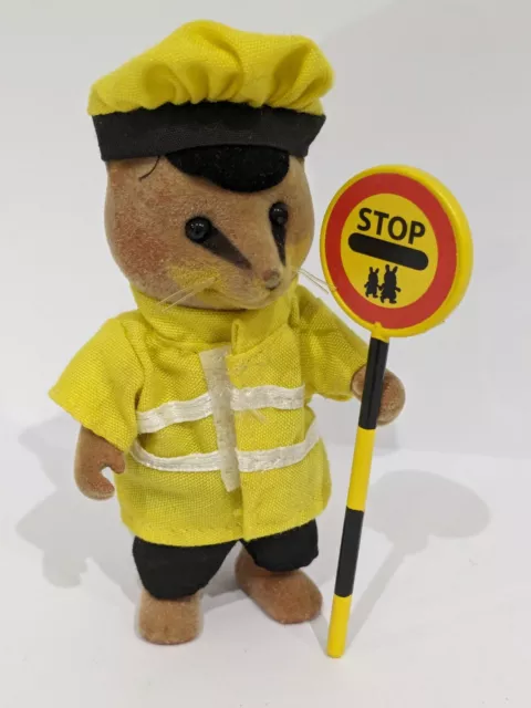 Vintage Sylvanian Families Renard Fox Lollipop Man Patrol