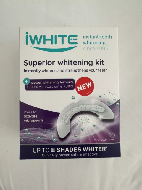 iWhite Superior Whitening Kit 10 Pre-filled Trays BNIB