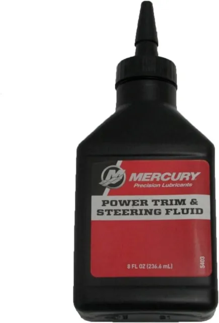 Mercury Mercruiser OEM Power Trim & Steering Fluid Oil 8oz 92-858074K01