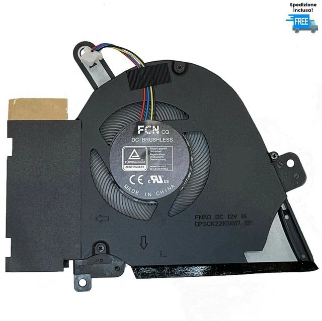 VENTILATEUR ASUS ZENBOOK 15 UX562 UX562F UX562FA UX562FD Gauche Glacière EUR 13,07 - FR