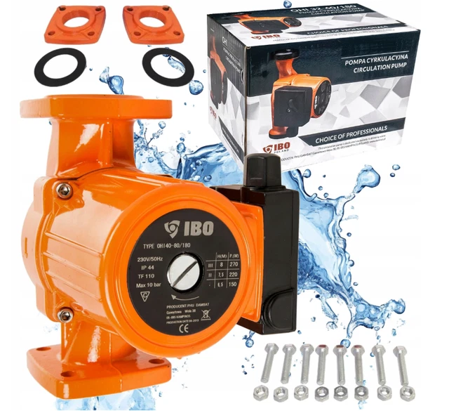 Pompe De Circulation IBO OHI 25-80 180 - Chauffage - Débit 88 L/min - 10 Bar - Neuf