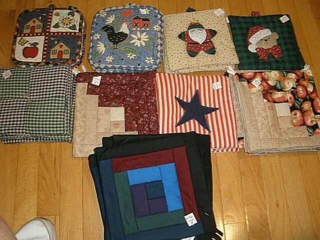 NEW Most Handmade Quilted in Amish Country Lots of Potholders (YOU CHOOSE STYLE)