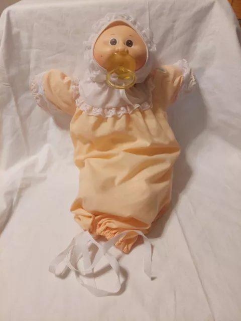 1985 Cabbage Patch Kids Preemie Doll Blonde Brown Eyes Xavier Roberts Pacifier