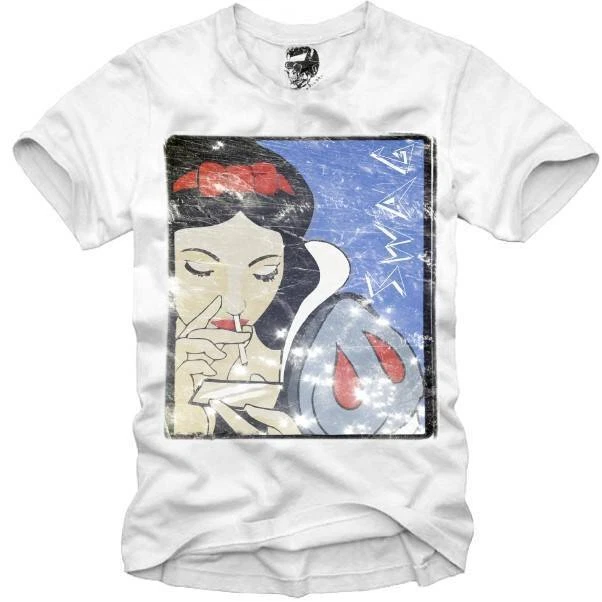 E1Syndicate T-Shirt Bitch White Off Snow Pablo Escobar Cocaine Scarface 142C