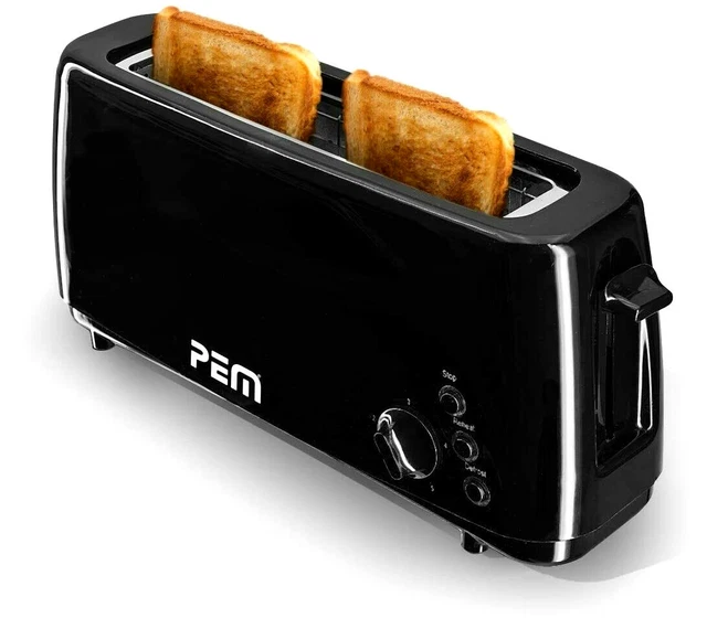 Tostapane Arendo 2 Fette Lunghe - Funzione Scongelamento E Riscaldamento, 1000W - Foto 2