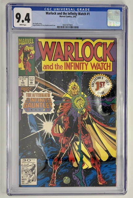 Warlock and the Infinity Watch #1 CGC 9.4 NM White Pages Jim Starlin 1992