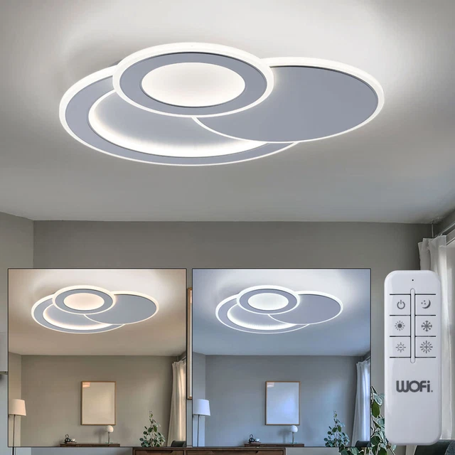 GOECO Plafonnier LED, Lampe De Plafond Nordique 20W Pour Couloirs Salon Chambre A Coucher Diametre 24cm 3000k 6500k Carre 86809166