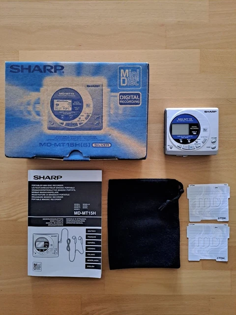 SHARP MD WALKMAN MD-MT15 Discman Mini CD Spieler Player OVP getestet ...