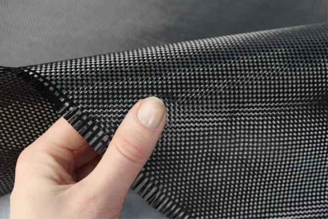 Genuine Real Carbon Fibre Cloth Fabric. Plain Weave 3k 200g. 300x200mm (A4). 3