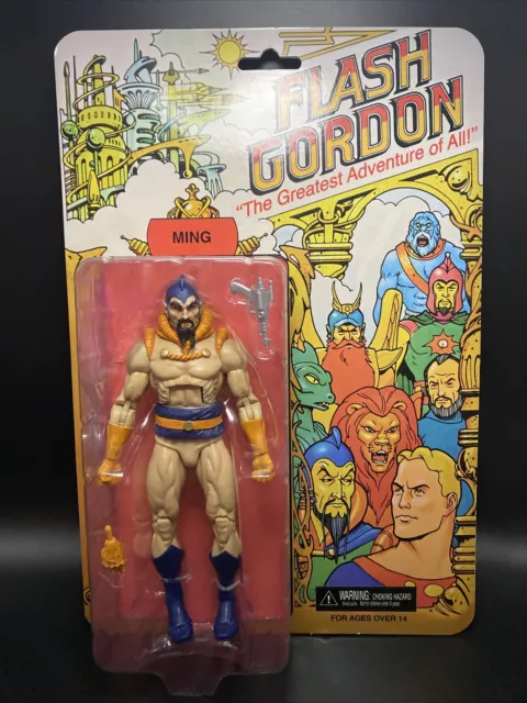 NECA Flash Gordon MING THE MERCILESS 8” Figure “Classic Mattel Style” 2021