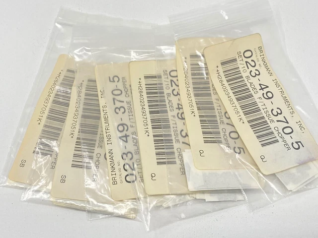 50-60 Pcs Brinkmann Tissue Chopper - Vibratome Blades, P/N: 023-49-370-5