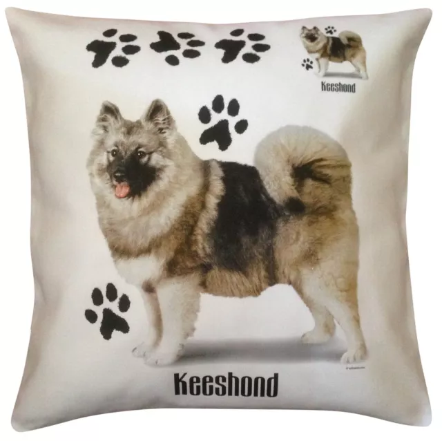 Keeshond Paws Breed of Dog Cotton Cushion Cover - Perfect Gift