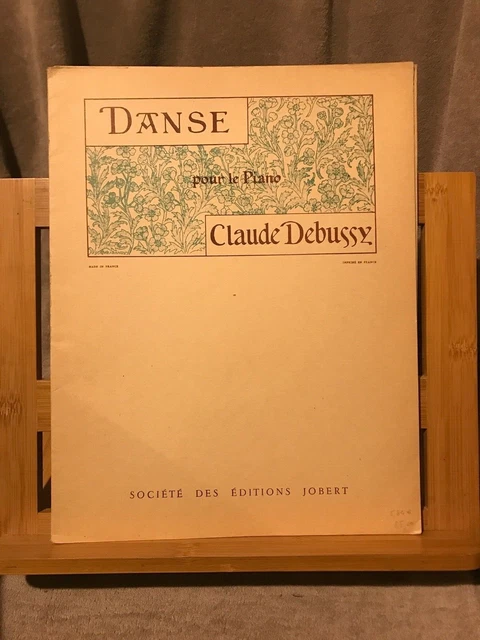 Claude Debussy Danse pour piano partition éditions Jobert Tarentelle styrienne