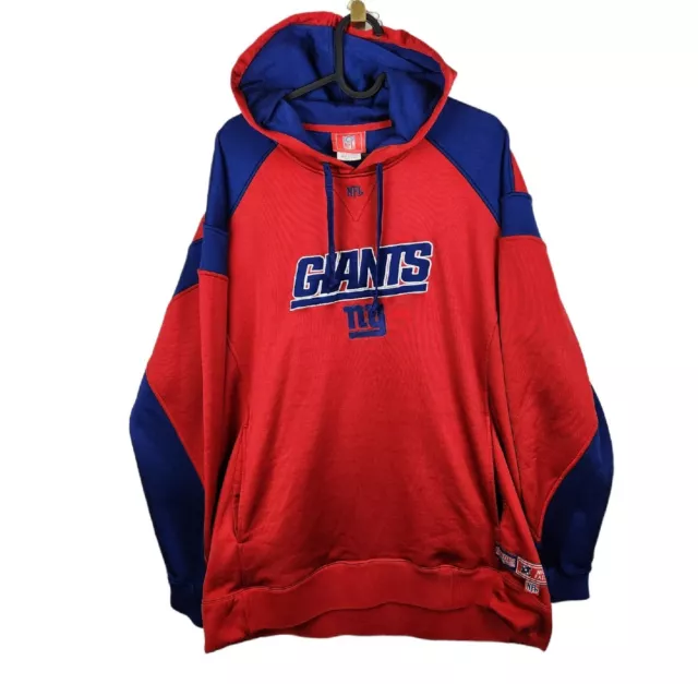 New York Giants Sweater Men's Size Large Blue/Red NFL Football Hoodie