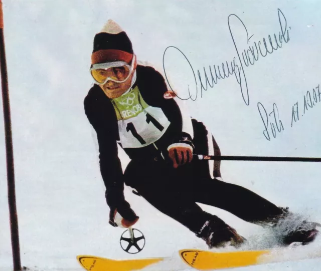 Ski ALPIN: Dumeng GIOVANOLI  (SUI) orig.Autogramm  SIILBER  WM 1968 +TOP+