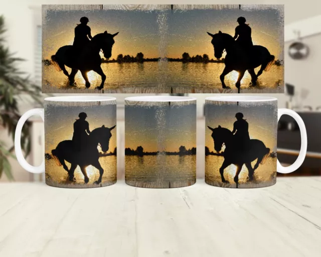 One pc 11oz Ceramic Coffee Mug -Horses#3