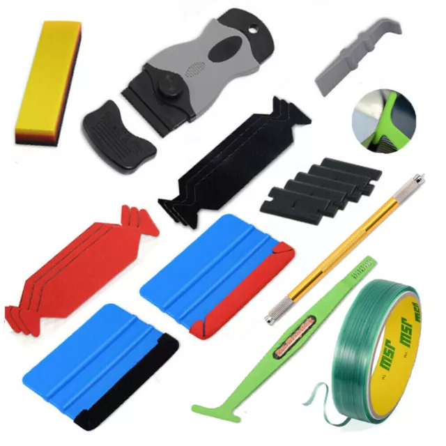 Car Installation Tools Vinyl Film Wrap Squeegee Magnets 5M Finish Line Tape UK