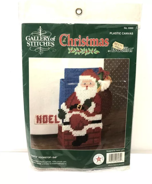 "NUEVO Galería de Puntos Doorstop Santa Plástico Lona Kit 6960 6""x8"" EE. UU.