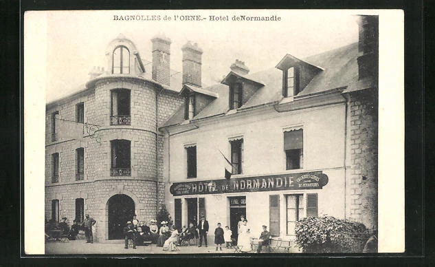 CPA Bagnolles de l´Orne, Hotel de Normandie