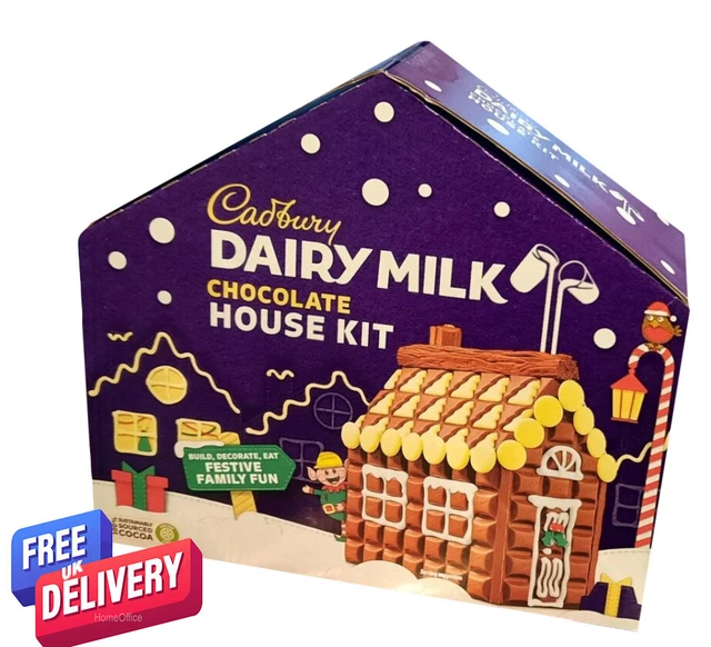 CADBURY DAIRY MILK Christmas Chocolate Build Make House Kit 840g EUR 22