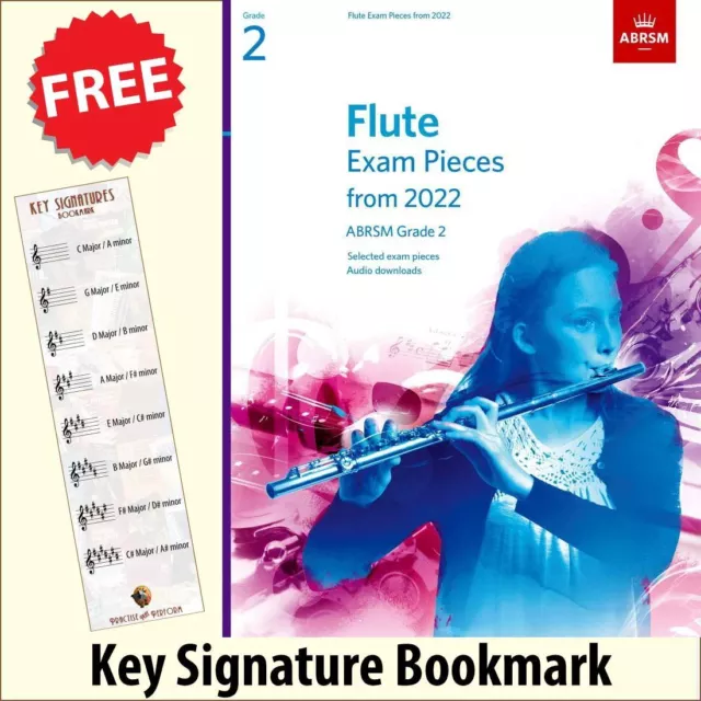 ABRSM Grade 2 Flute Exam Pieces from 2022 +FREE Bookmark