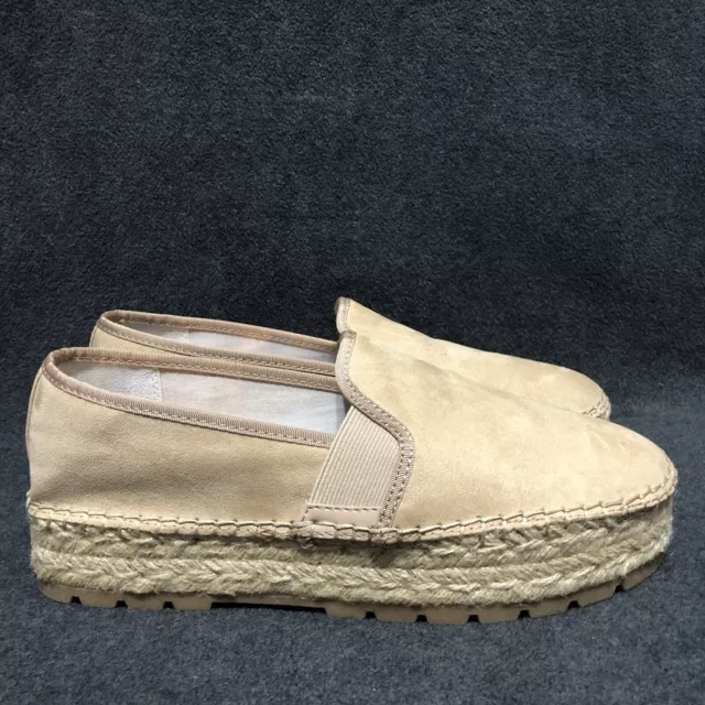 Circus by Sam Edelman Cora Womens Size 9.5 M Espadrille Shoes Tan Platform Flats