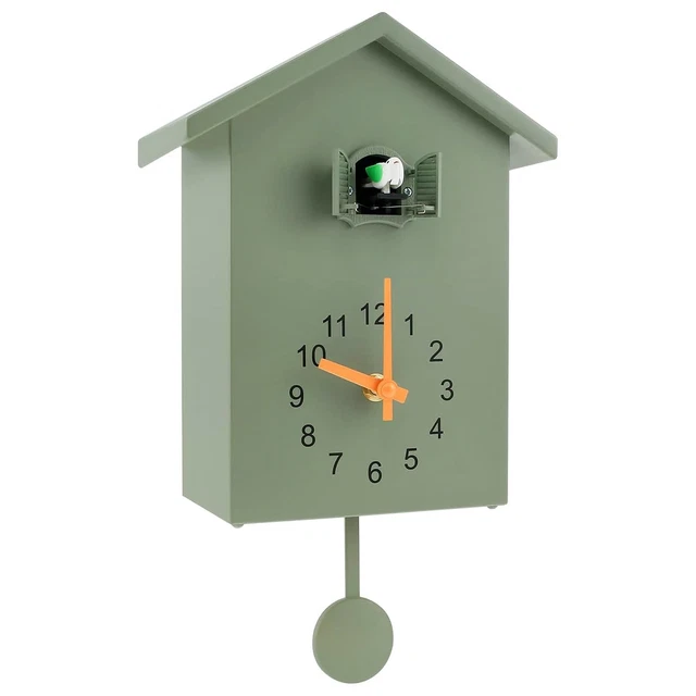 Pendule à Coucou Bois Sculpté Bûcheron Avec Saint-Bernard - Cuco Clock Mécanique