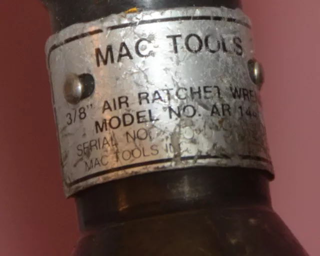 Mac Tools 3/8" Air Ratchet Wrench Model AR144. 3