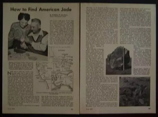 How To find American Jade Jadeite Nephite 1952 Russell MacFall article