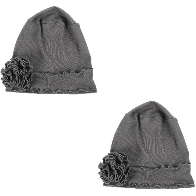 2pcs Chimiothérapie Headswear Women Turban Cap Bamans de cheveux CAP CAP