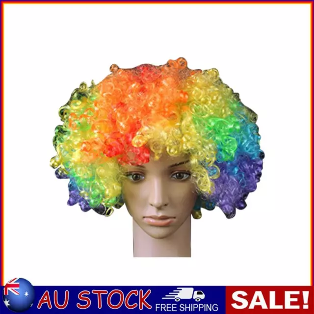 LED Light Clown Headdress Photo Props Fan Headgear for Party Rave (Multicolor)