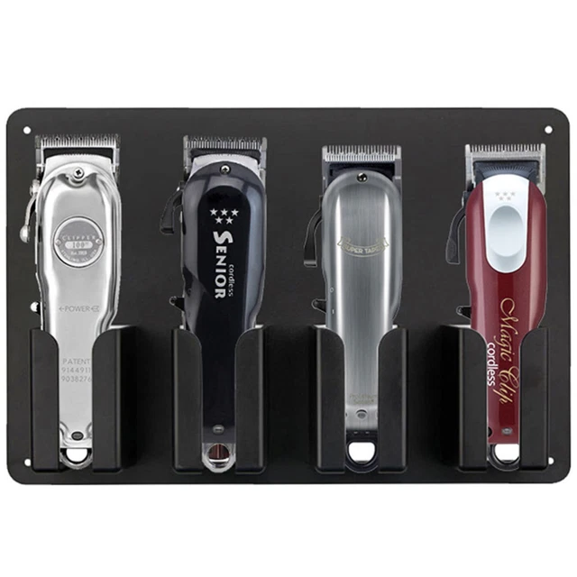 Herramienta de almacenamiento de peluquería para estantes montados en pared con soporte para cabello