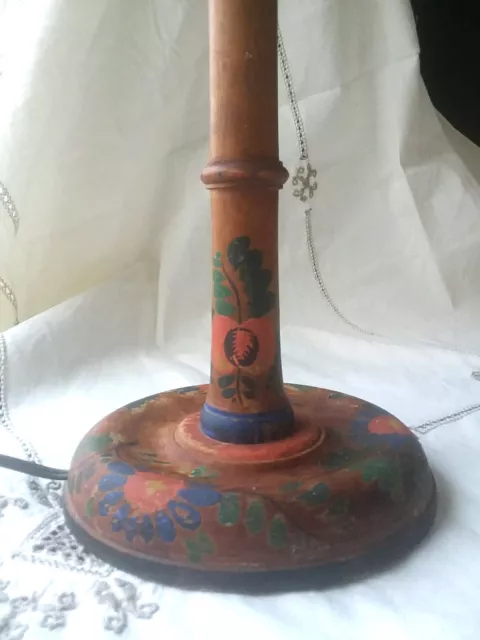 Vintage Wooden Lamp 1940s-1950s