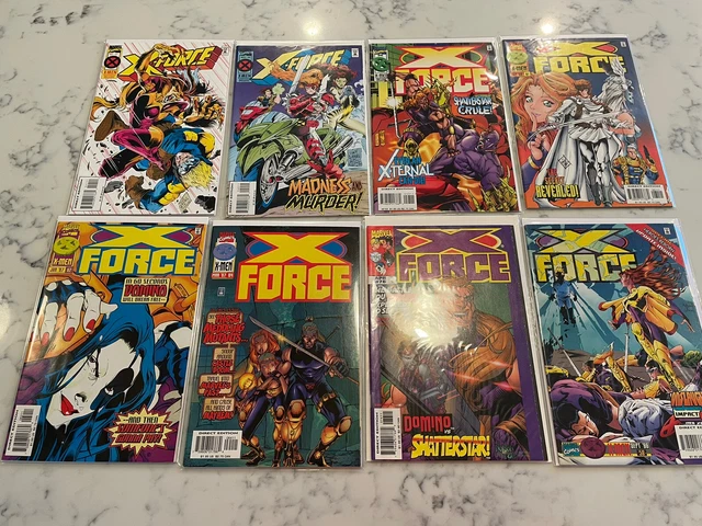 X-Force Lot of 8 Marvel Comics (1998) VF/NM 1st Print Comic Books