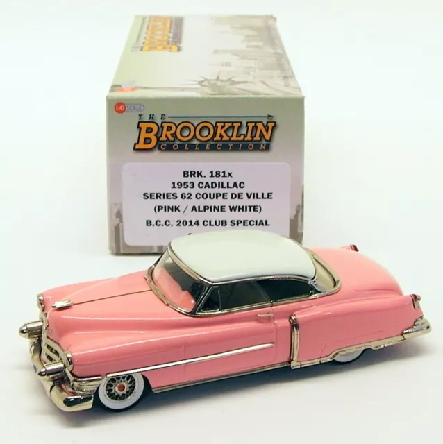 Brooklin Models 1/43 Scale BRK181X - 1953 Cadillac S62 Coupe De Ville - 1 Of 140