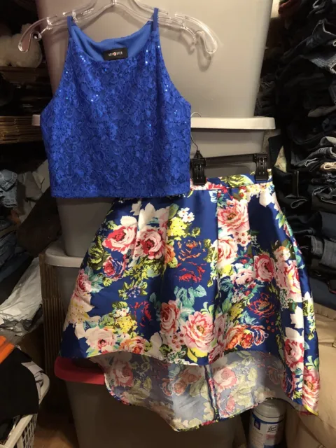 Amy Byer Girls Sleeveless Shirt And Skirt Size 14
