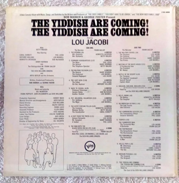 LP "The Yiddish Are Coming!" - USA Press  V-15058 2